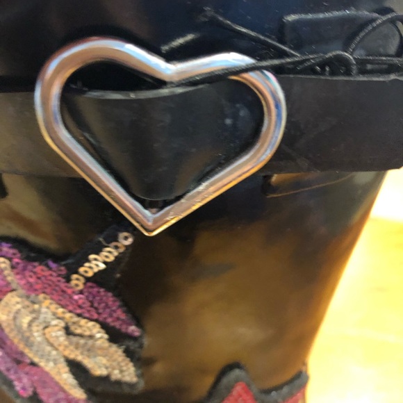 WEATHER SPIRITS/Girls/Size 3/Black /Rain Boots/NWT - Picture 6 of 8